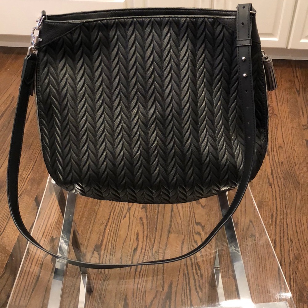 NWOT Stella & Dot Vegan Leather Hobo/Crossbody Bag